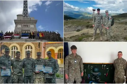 Foto Elevi militari din Alba Iulia experienta internationala in Muntii Bucegi alaturi de colegi europeni O experienta de neuitat