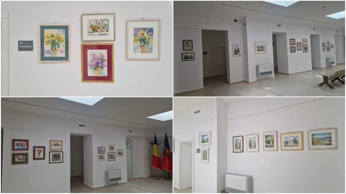 Foto Explozie de culoare in spatiul expozitional al Primariei Sebes Cele mai noi lucrari de arta semnate de Eugen Macinic expuse pentru marele public