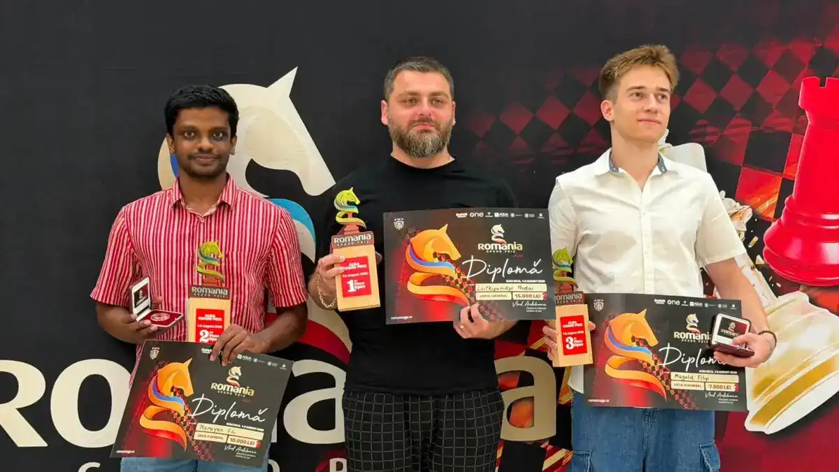 Foto Nodar Lortkipanidze Georgia castigator al Alba Grand Prix 2026 Care au fost cei mai buni sahisti din judetul Alba