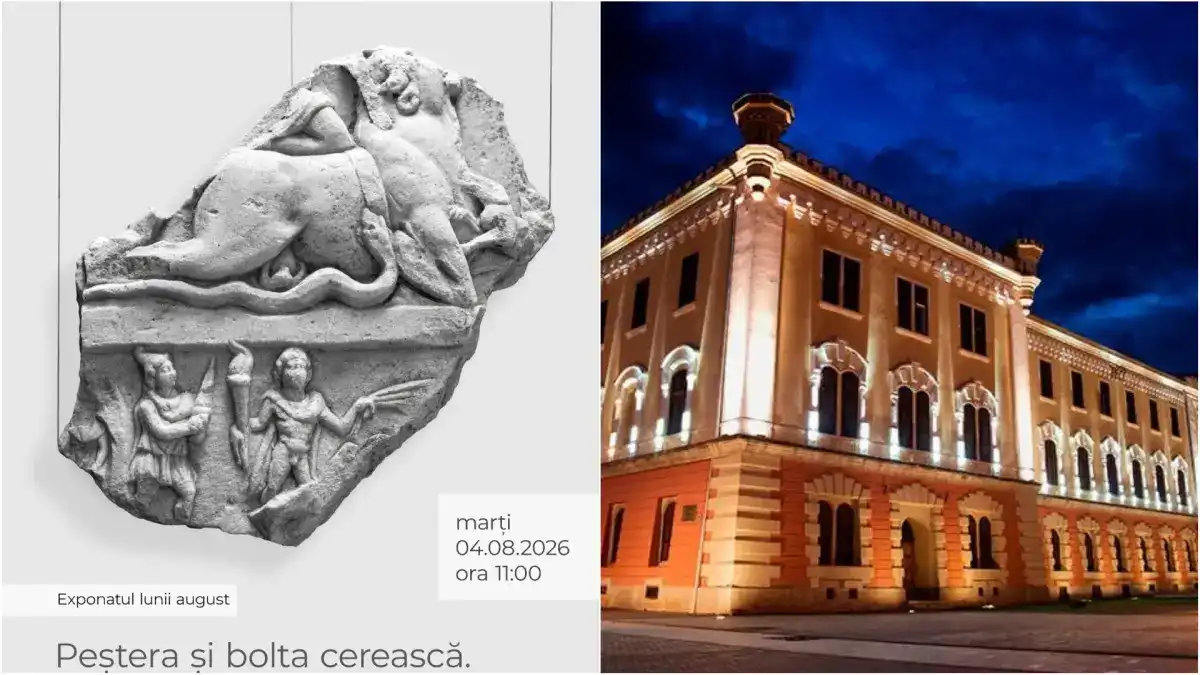 Foto Pestera si bolta ceresca Misterele lui Mithras la Apulum exponatul lunii august 2026 la Muzeul National al Unirii din Alba Iulia