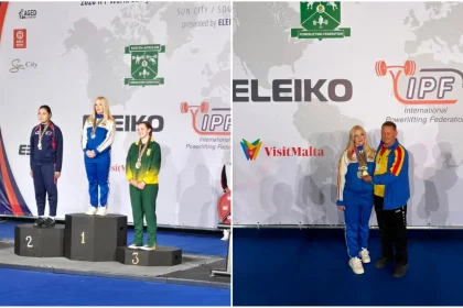 Foto Roxana Deac CS Unirea Alba Iulia castiga o medalie de aur si trei de argint la Campionatul Mondial de Powerlifting pentru Juniori si Tineret din Africa de Sud