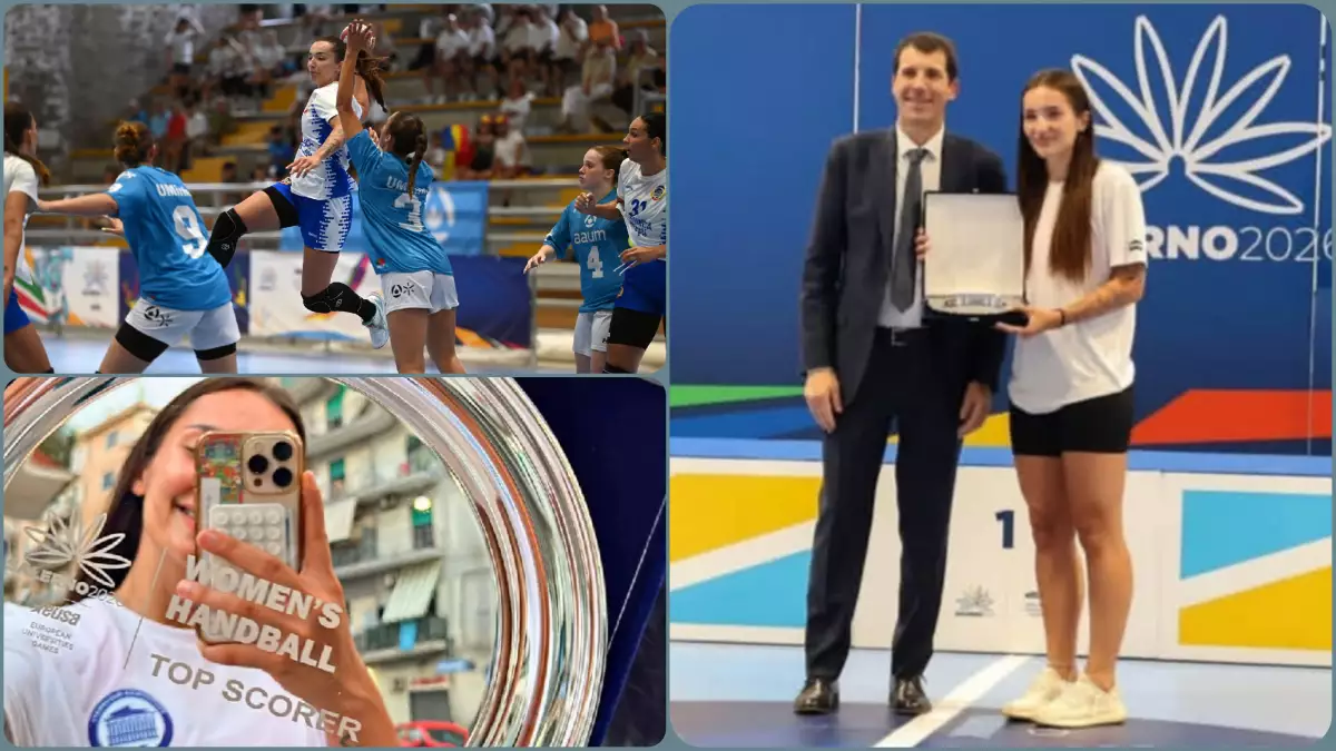 Teodora Damian golghetera Campionatului European Universitar O noua realizare pentru talentata handbalista din Alba