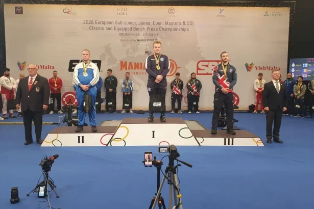 Video George Arion CS Universitar Alba Iulia viccampion european la impins din culcat A obtinut argintul la categoria 105 kg juniori
