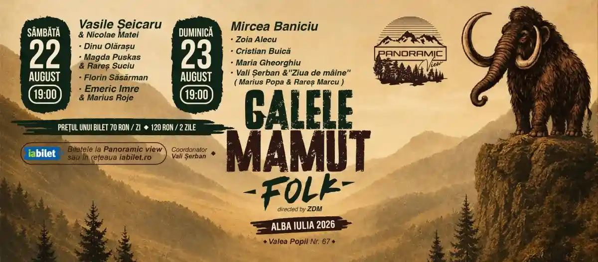 Video Mamut Folk aduce la Alba Iulia doua seri de neuitat de muzica si poezie Vali Serban Ne a fost dor de muzica folk