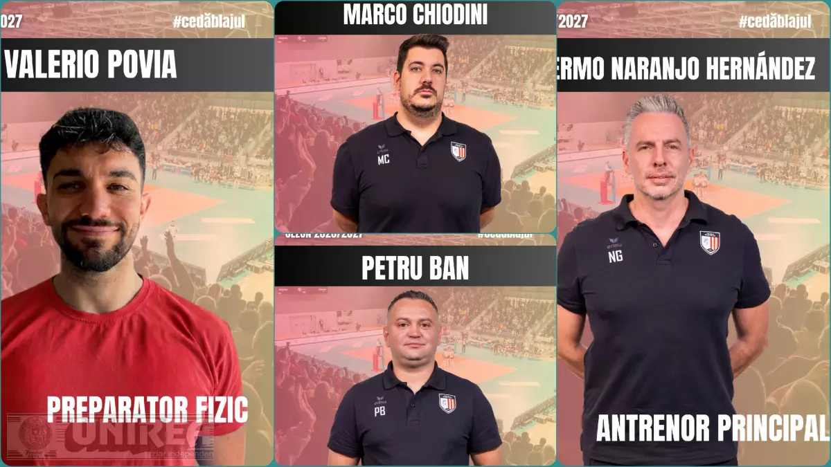 Volei Alba Blaj staff pentru sezonul 20262027 italianul Valerio Povia noul antrenor fizic Luni 17 august intalnirea echipei din Mica Roma