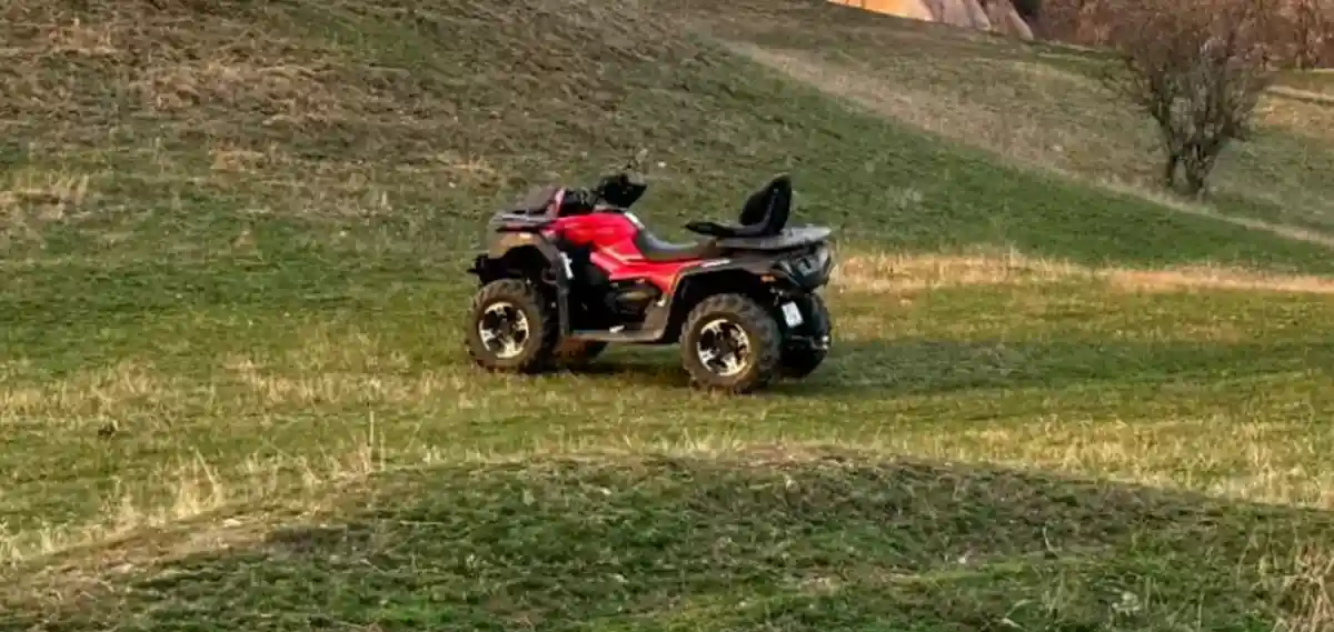 accident rutier in comuna sohodol o persoana ar putea fi prinsa sub un atv rasturnat intr o vale
