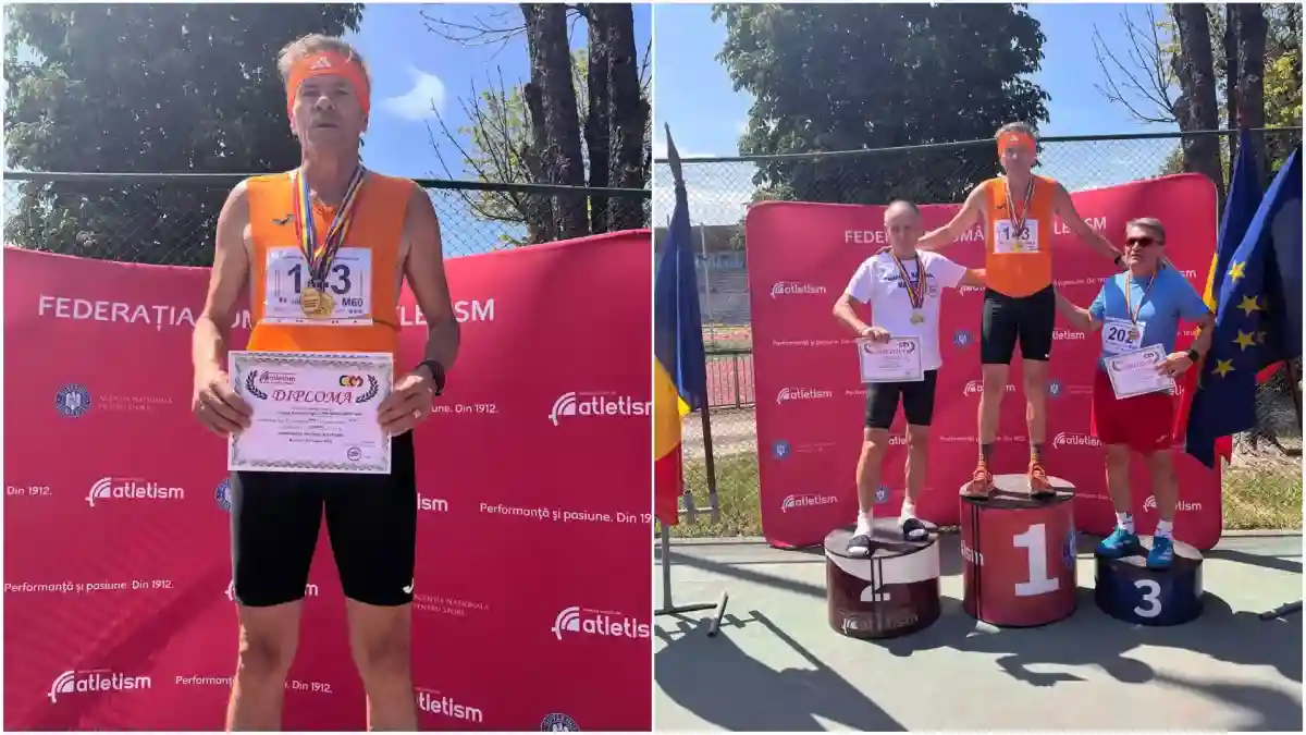 foto ovidiu hulea csm unirea alba iulia trei locuri i la campionatul national de atletism masters 2026 perseverenta disciplina si pasiunea pentru sport pot aduce satisfactii deosebite la orice varsta