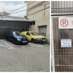 video situatie ciudata la alba iulia un loc de parcare ar putea afecta aprovizionarea unui magazin reactia autoritatiilor