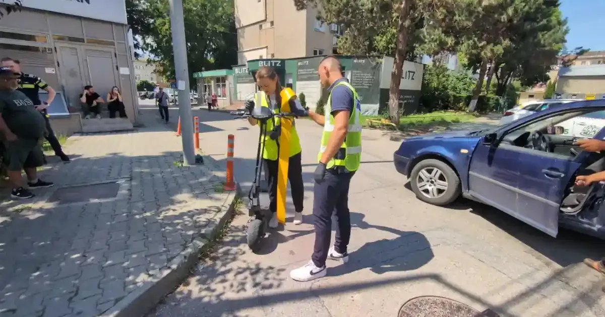 Accident la Alba Iulia: Trotinetist lovit de o mașină pe Bulevardul Republicii