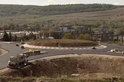 Circulația pe DN 14B în Alba se redeschide pe 620 de metri reconfigurați