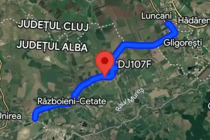 Consiliul Județean Alba licitează consolidarea DJ 107F la Lunca Mureșului
