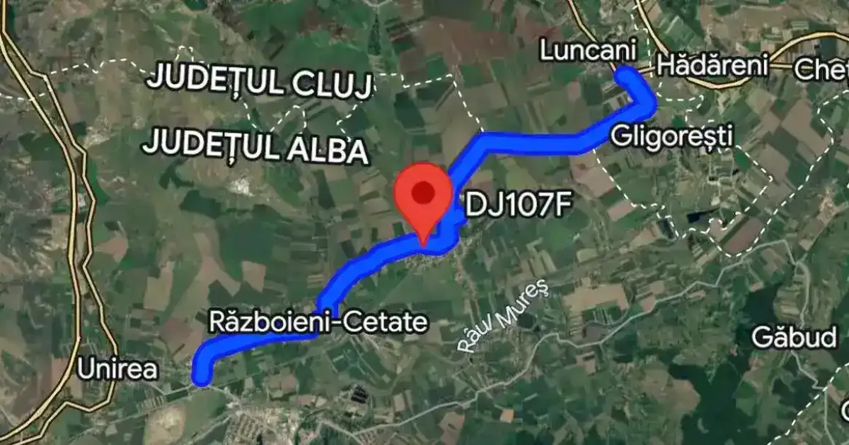 Consiliul Județean Alba licitează consolidarea DJ 107F la Lunca Mureșului