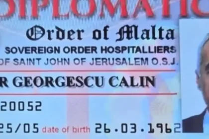 Document fals de senator al Ordinului de Malta, găsit la Călin Georgescu
