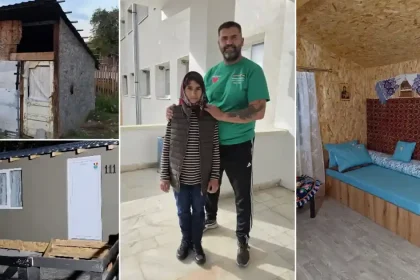 Femeie din Alba, casă nouă în 3 zile cu ajutorul voluntarilor