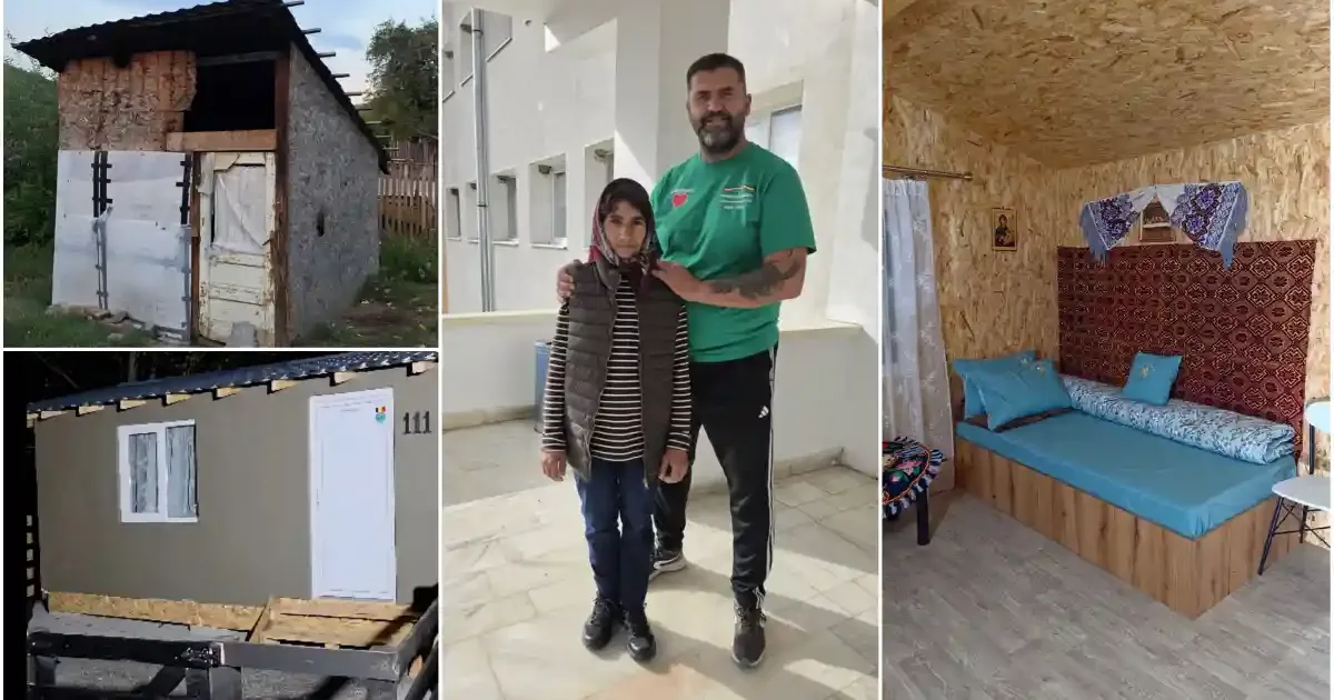 Femeie din Alba, casă nouă în 3 zile cu ajutorul voluntarilor