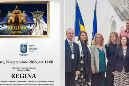Fotograful Vasile Sârb, la lansarea volumului „REGINA”, la Cotroceni