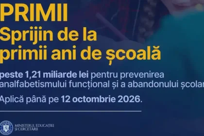 Ministerul Educației lansează programul PRIMII pentru 50.000 de elevi din ciclul primar