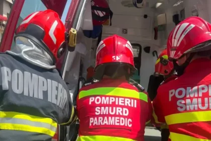 Motociclist rănit în Blaj, dus de urgență la spital