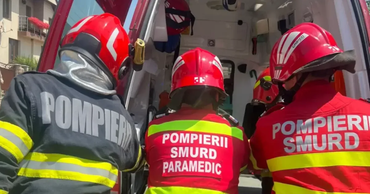 Motociclist rănit în Blaj, dus de urgență la spital