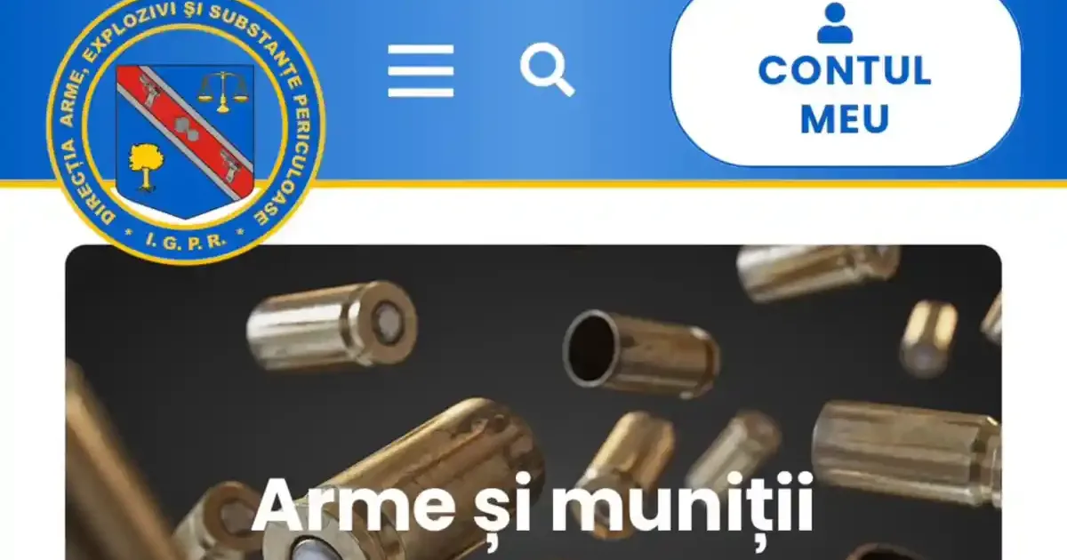 Platforma eARM: Cererile pentru arme și prelungirea permisului, depuse online