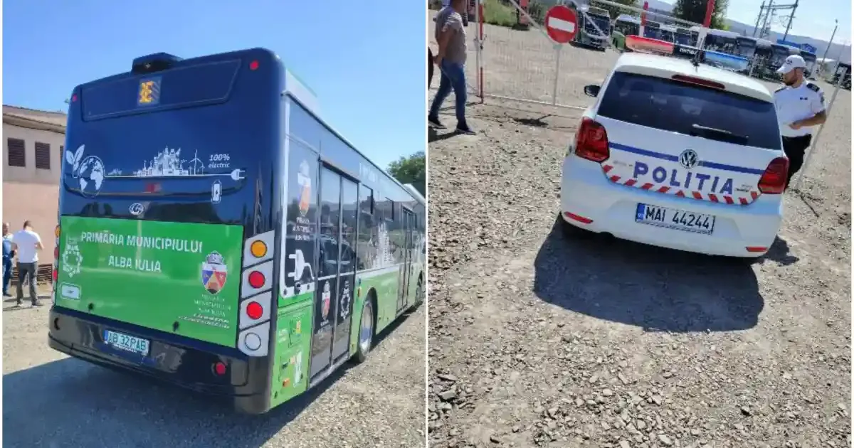 Primăria Alba Iulia, amendată pentru autobuz electric fără RCA