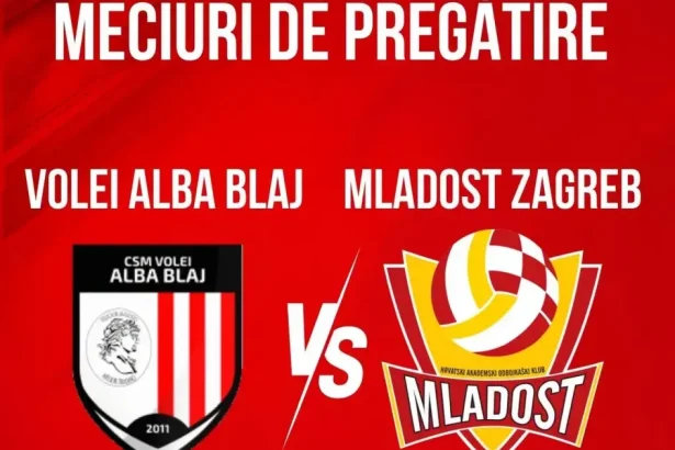 Volei Alba Blaj, două amicale cu campioana Croației