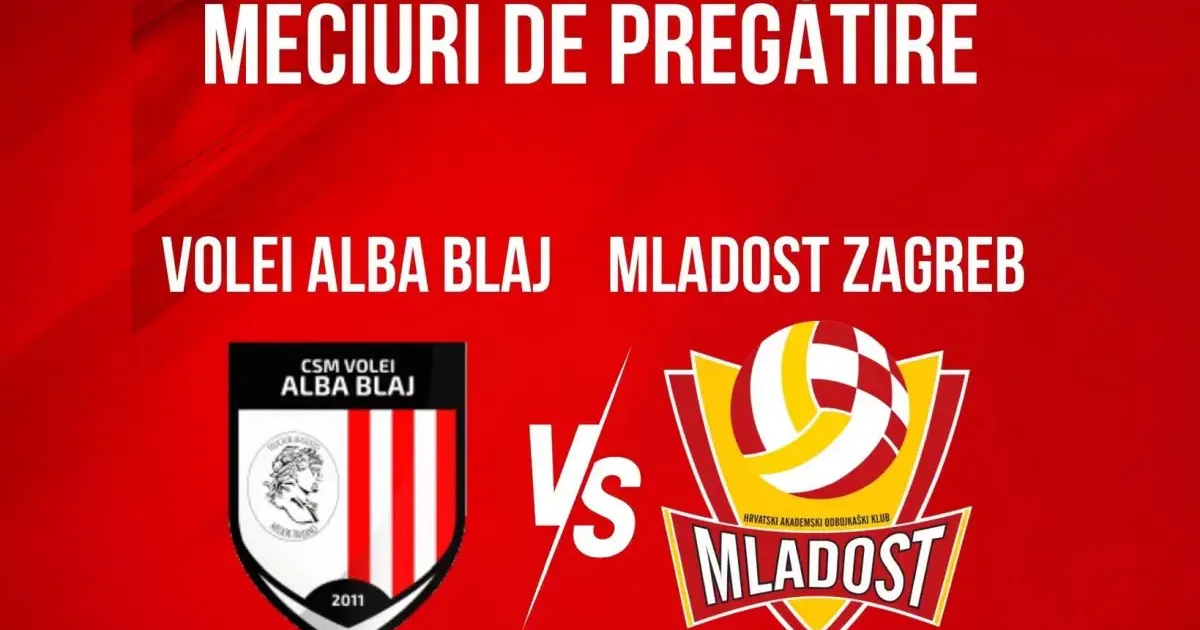 Volei Alba Blaj, două amicale cu campioana Croației