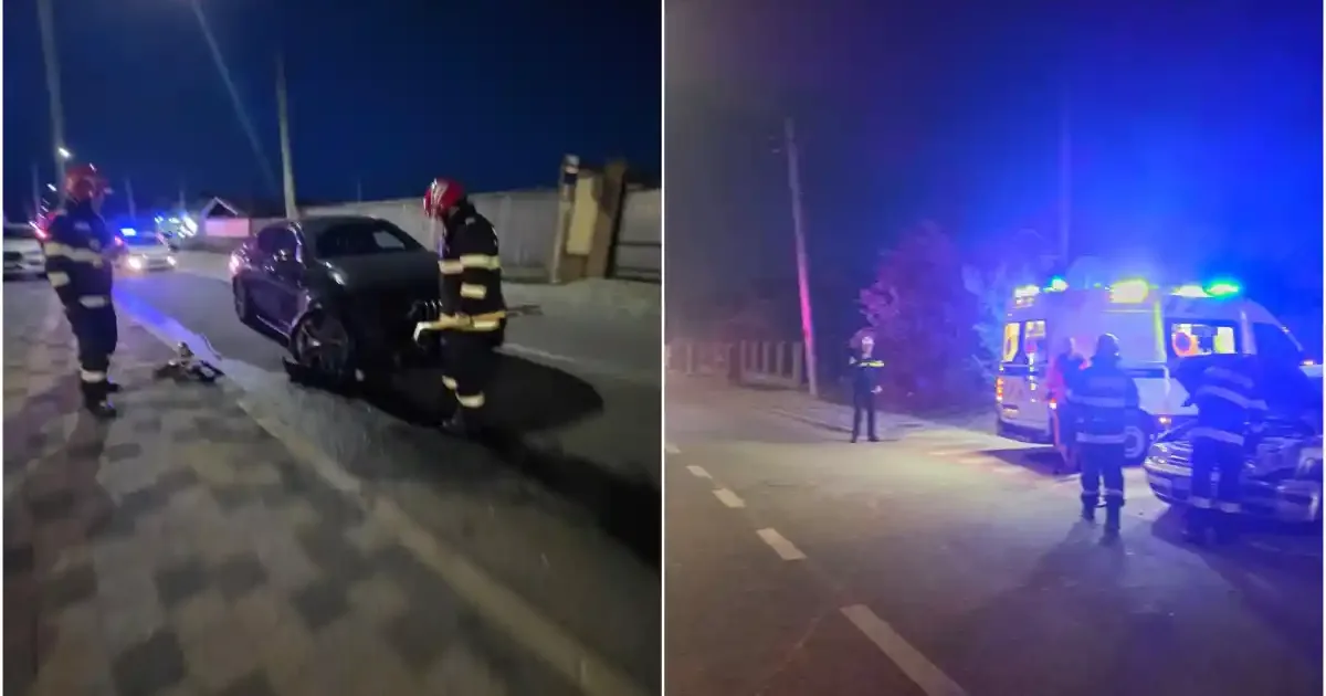 Accident în Alba Iulia: Mercedes și Golf, ciocnire la Lalelelor cu Grigore Vieru