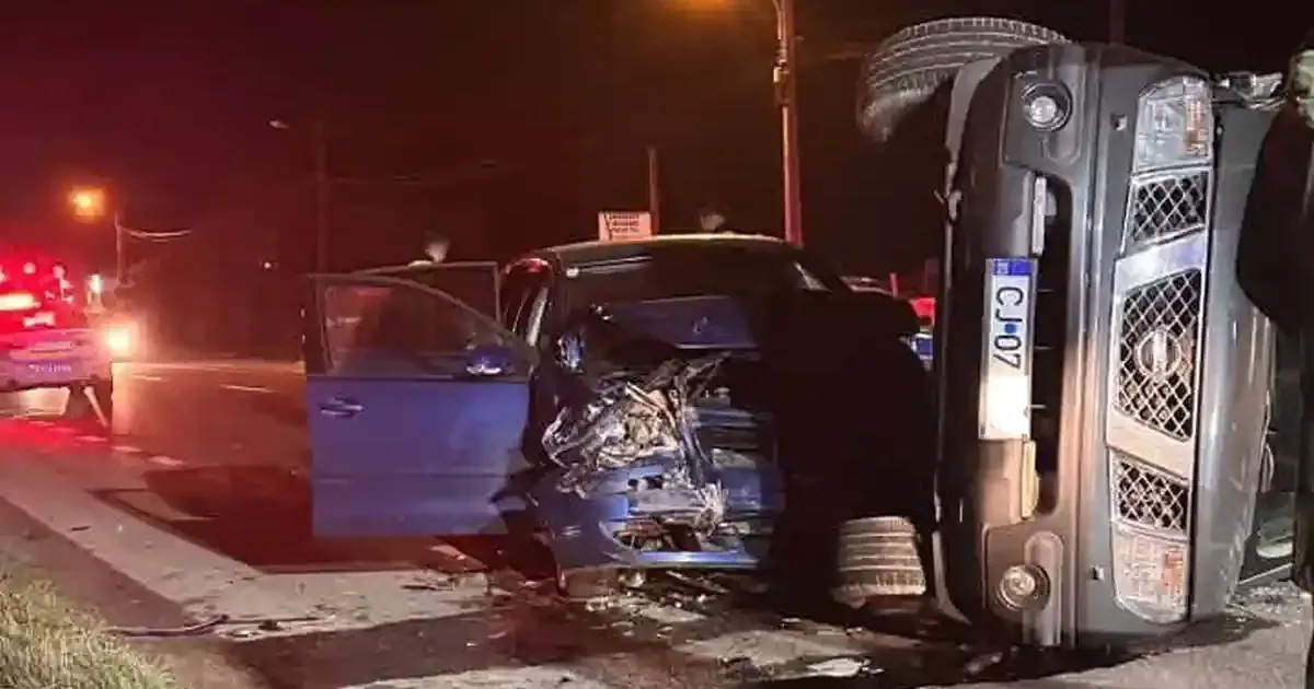 Accident în Dej provocat de un șofer de 35 de ani din Alba, după ce a intrat pe contrasens