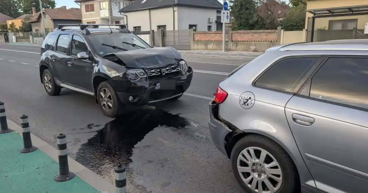 Accident pe Bulevardul Încoronării din Alba Iulia: Șofer ar fi lovit două mașini parcate
