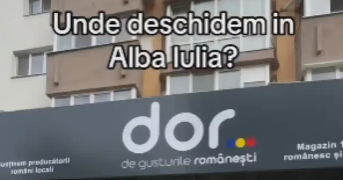 Călin Donca deschide magazinul „DOR” la Alba Iulia: „Oamenii vin și nu știu ce e”