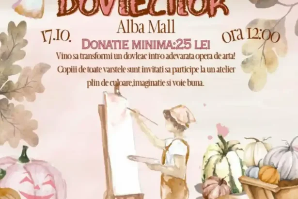 Festivalul dovlecilor la Alba Mall: atelier caritabil pentru copii, organizat de Interact