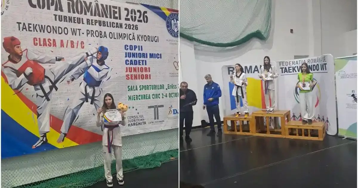 Ilinca Maria Petric, cea mai bună cadetă la taekwondo WT, a strălucit la Cupa României