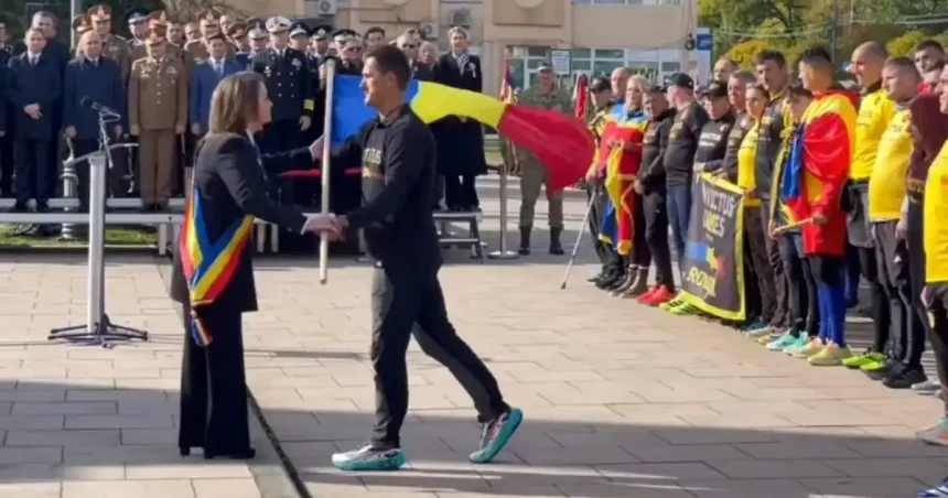 Levi Polgar din Aiud, al zecelea an consecutiv în Ștafeta Veteranilor Invictus