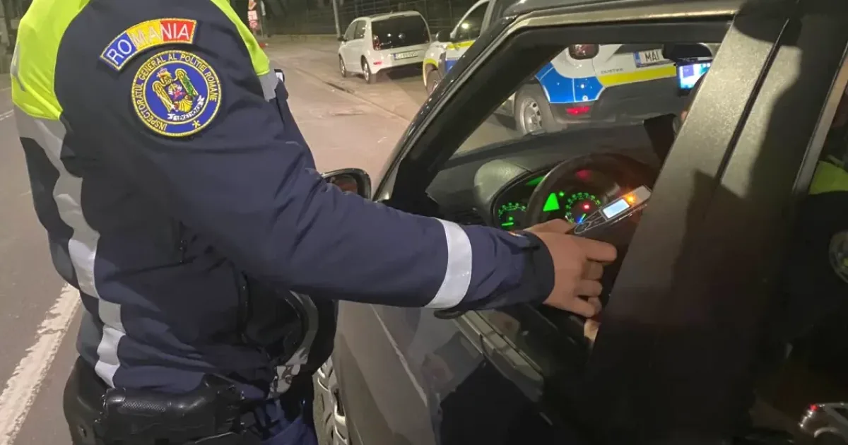 Șofer din Meteș, prins băut la volan cu 0,65 mg/l, reținut de polițiști